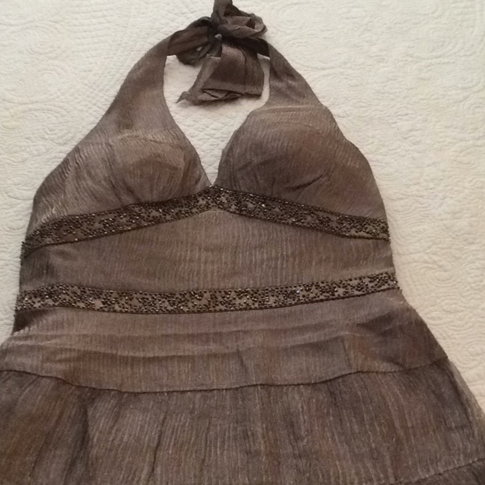 Golden/copper color party dress